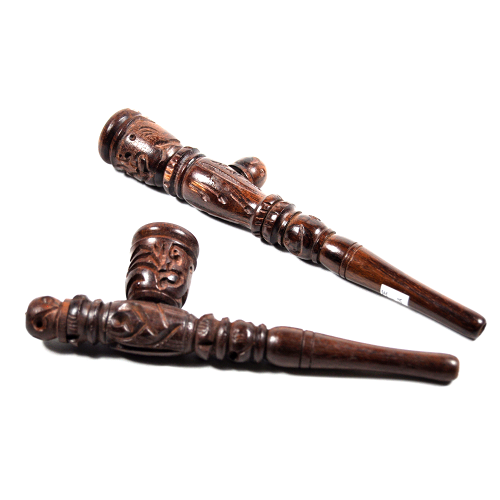 15cm 2 in 1 Wooden Chillums/Pipe