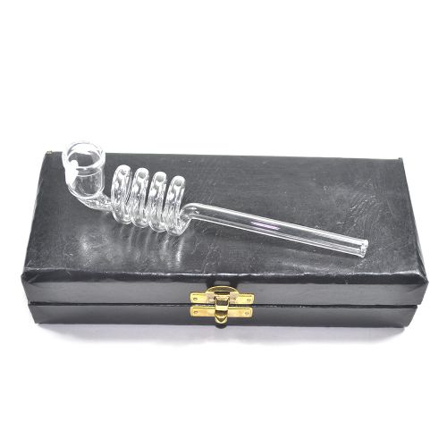 Spiral Glass Pipe with Padded Box (multiple sizes)