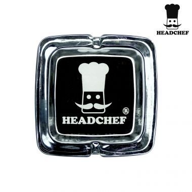 Head Chef Premium Square Glass Ashtray