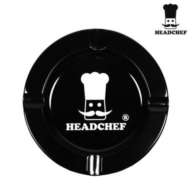 Head Chef Black Ashtray