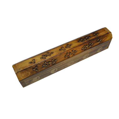 Wooden Incense & Cone Holder Box