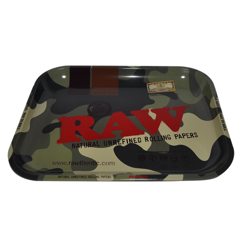 RAW Metal Rolling Tray Large (Army) 