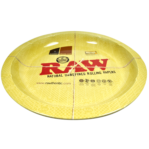 RAW Metal Rolling Tray (Circle Design)