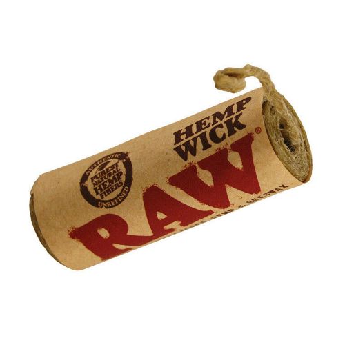 RAW Natural Unbleached Hemp & Beeswax Wick 20ft / 6m Roll