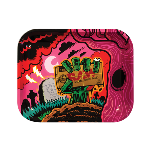 RAW Metal Rolling Tray Large (Zombie)