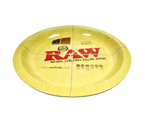 RAW Metal Rolling Tray (Circle Design)